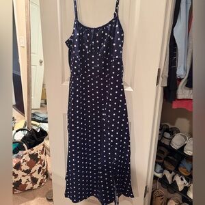 Polka Dot Navy Dress